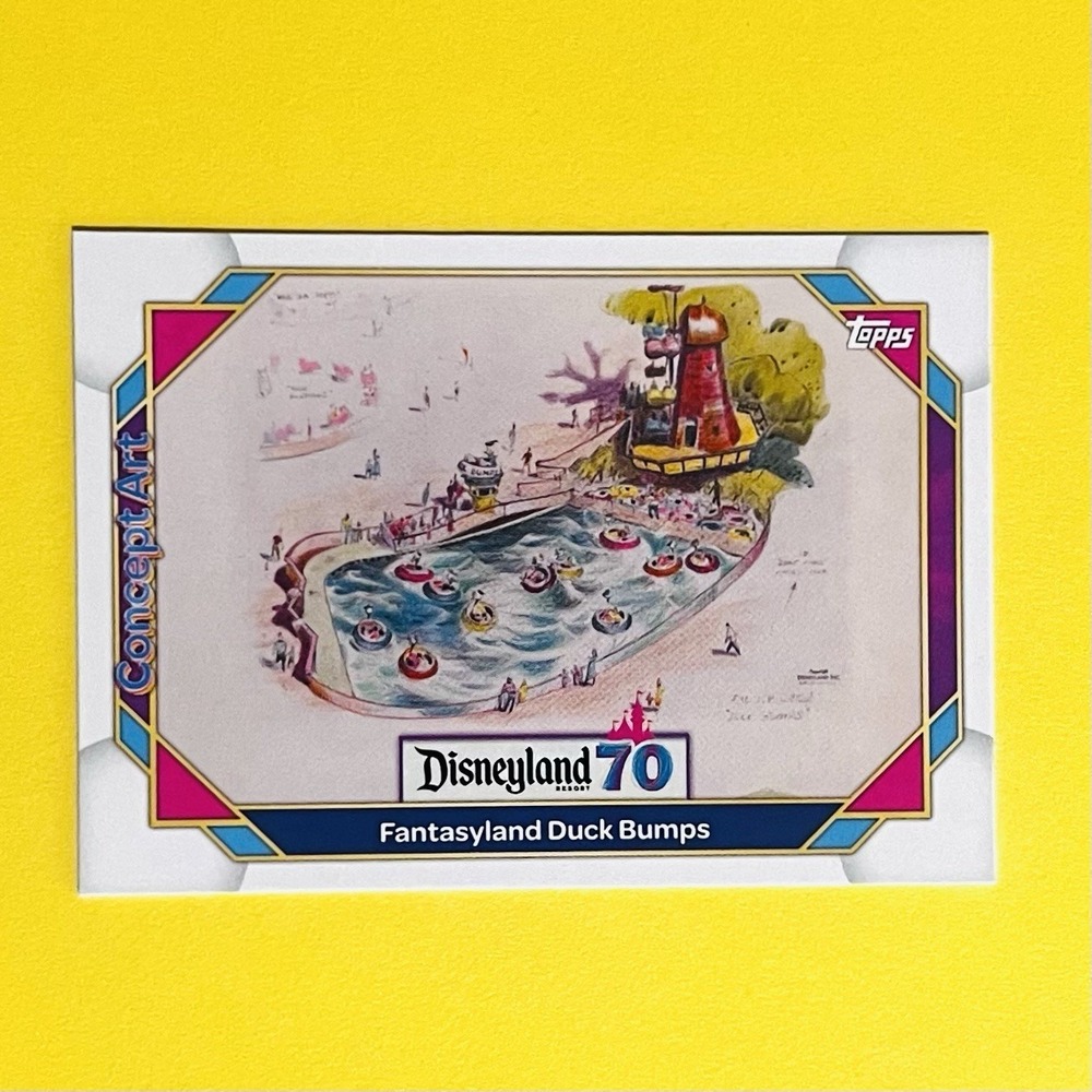 2025 Topps Disneyland 70th Anniversary Fantasyland Duck Bumps Concept Art #137